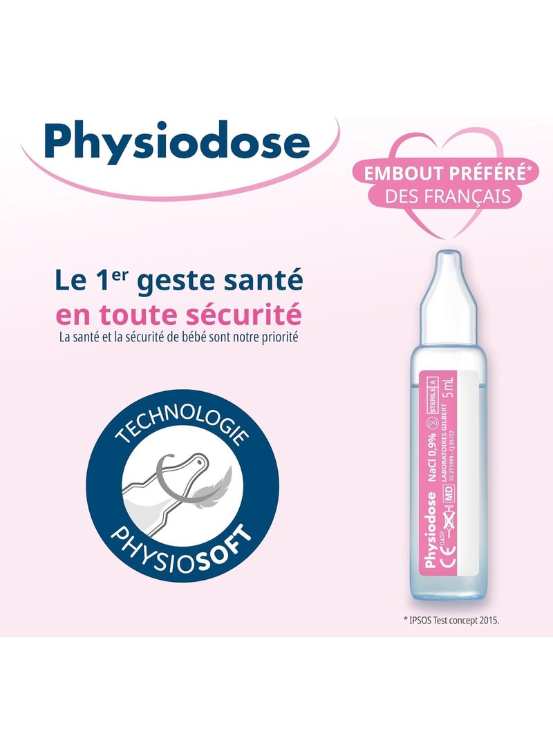 Physiodose Pack 6 PHYSIODOSE - Physiological Serum 40x5ml - Hygiene of the nose, eyes, ears - Image 4